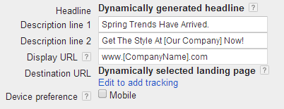dynamic search ads
