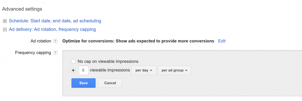 Frequency Capping in Adwords Remarketing