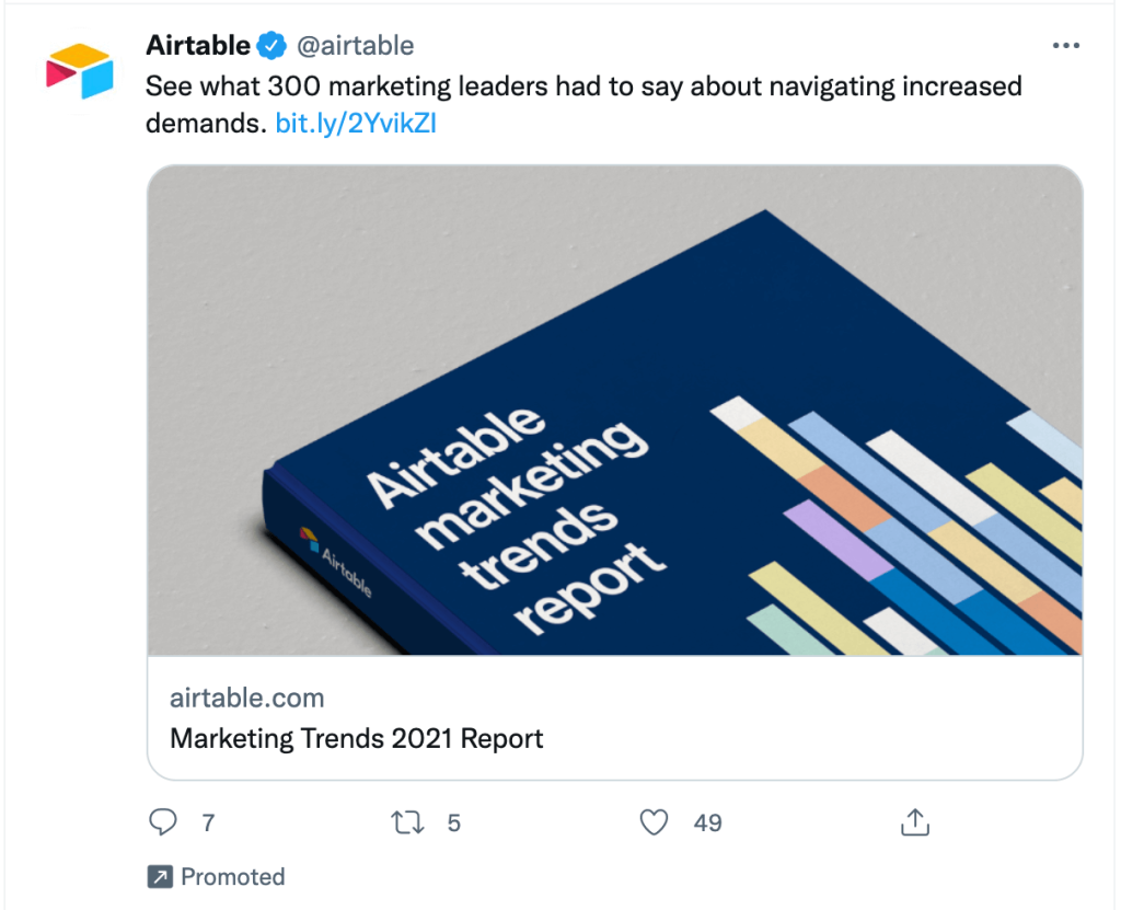 Twitter ad