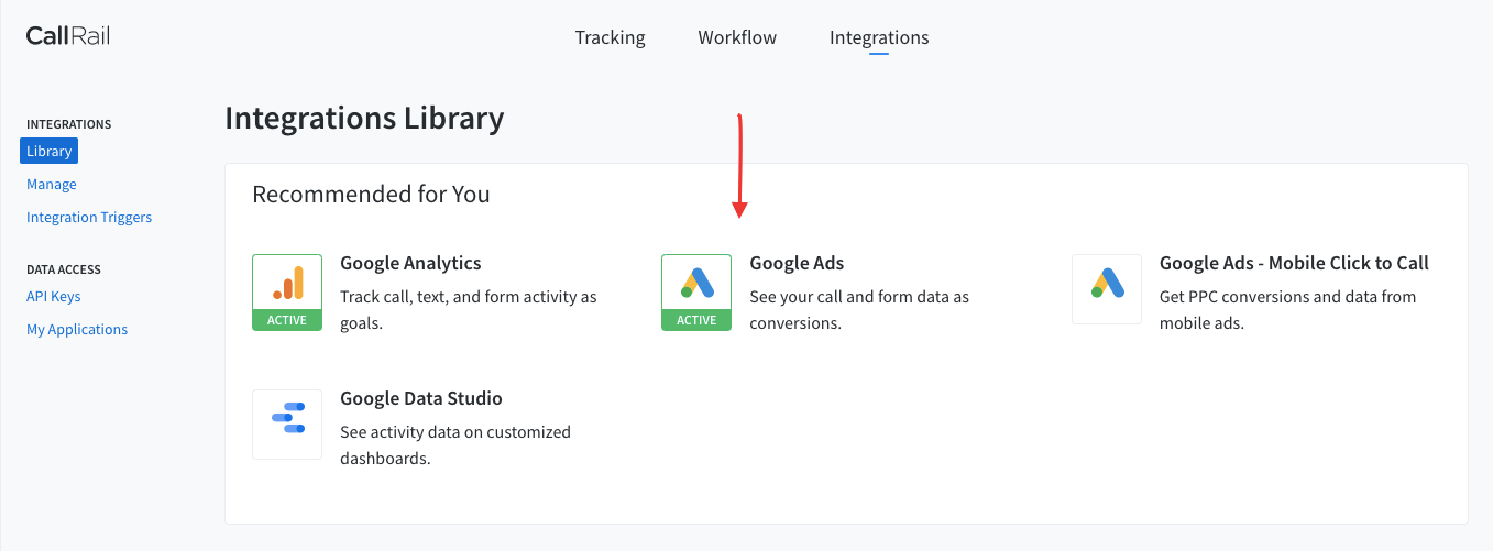 CallRail Tracking for Google Ads Instructions
