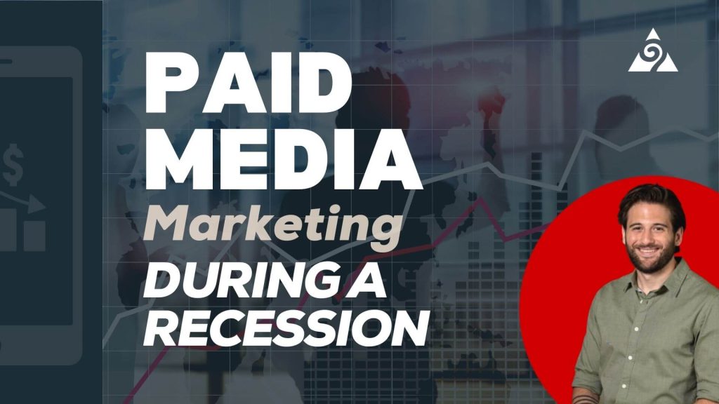 paid media marketing during a recession blog cover and headshot of author