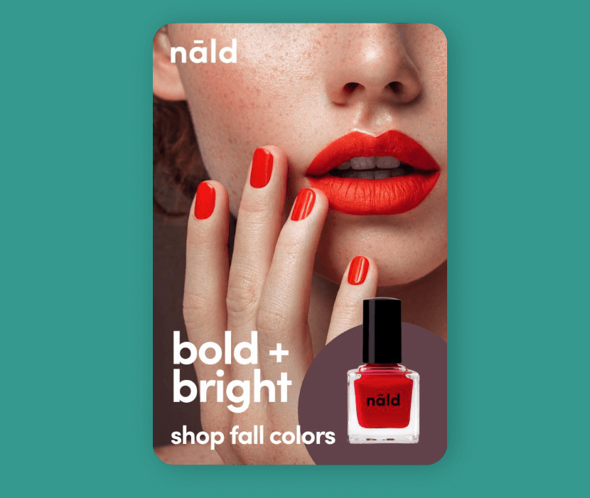 red nail advertisement