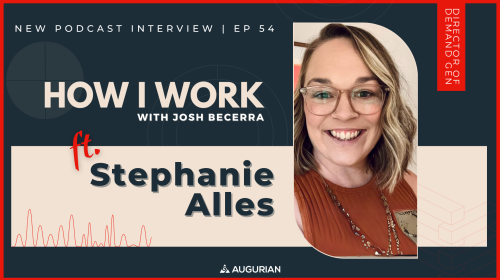 stephanie alles augurian headshot and interview cover