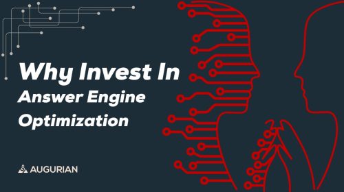 a human investing in answer engine optimization, getting organic marketing results